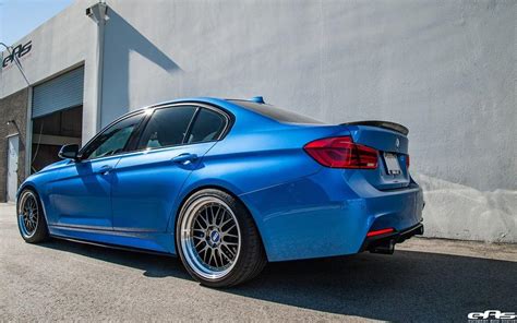 BMW 340i F30 the fashionable Estoril Blue on BBS LM wheels