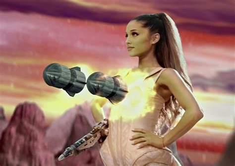 Watch Ariana Grande Shoot Missiles From Her Bra, Channel Barbarella in ...