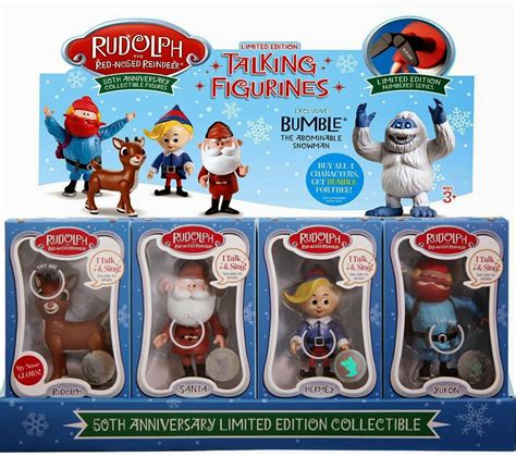 Christmas Every Day: Rudolph the Red-Nosed Reindeer Talking Toy Figures