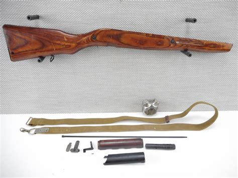 RUSSIAN SKS 7.62 X 39 RIFLE STOCK, OILER, SLING, CLEANING KIT