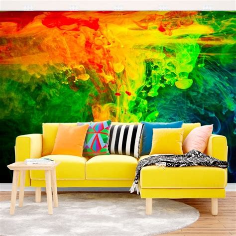 🥇 Vinyl wall murals psychedelic 🥇