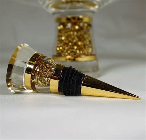 Wine Bottle Stopper Filled With Swarovski Crystals By Diamond Affair