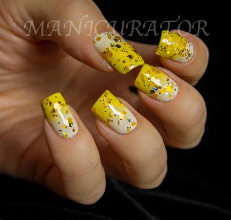 31DC: Day 3 - Yellow nails gradient