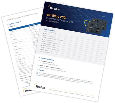 ztC Edge 250i Getting Started Guide for AWS IoT Greengrass - Stratus Resources Center