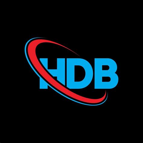 HDB logo. HDB letter. HDB letter logo design. Initials HDB logo linked with circle and uppercase ...