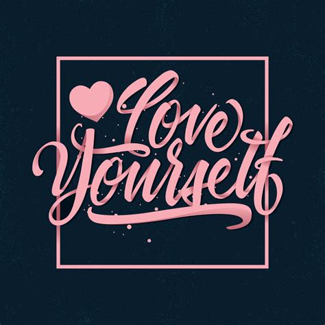 Love Yourself Typography 231015 Vector Art at Vecteezy