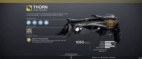 Everything You Need to Know About Thorn in Destiny 2