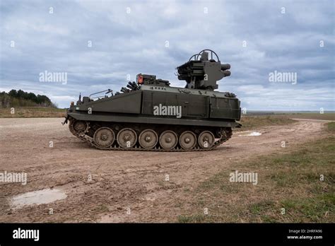 British Army Alvis Stormer Starstreak CVR-T tracked armoured vehicle ...