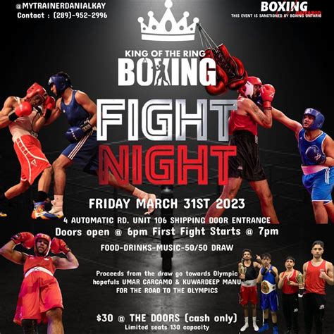 [CLUB COMPETITION] King of the Ring Fight Night | Boxing Ontario