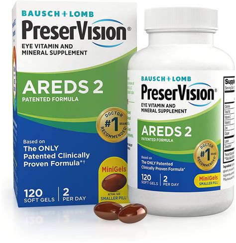 Buy PreserVision AREDS 2 Eye Vitamin & Mineral Supplement Soft Gels, 120 Ct Online at Lowest ...