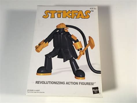 2002 Stikfas AFK5 Alpha Male Firefighter Action Figure Kit Hasbro New ...