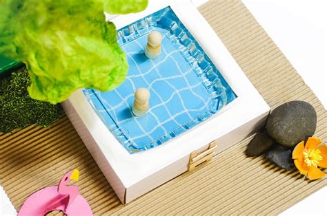 Make A DIY Miniature Swimming Pool for Small World Play