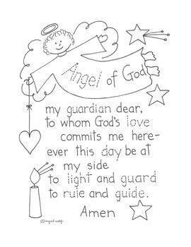 Guardian Angel Prayer Kids Free Printable