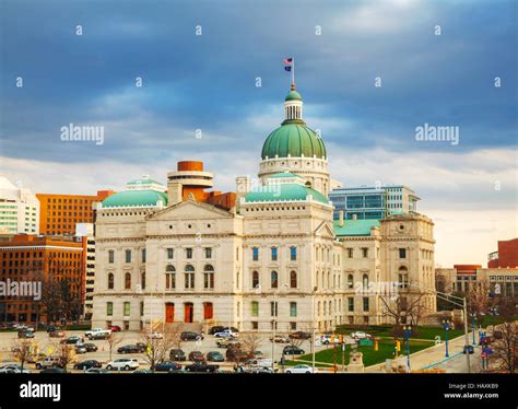 Indiana state capitol building Stock Photo - Alamy