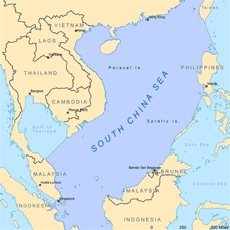 South China Sea Islands Map