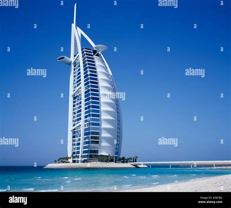 UAE Middle East Gulf State Dubai 6 Star Burj Al Arab Hotel on Jumeirah ...