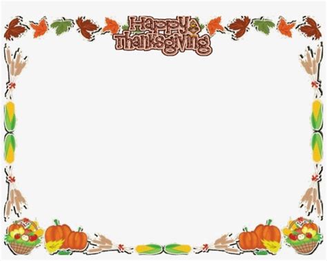 Thanksgiving Borders And Frames Transparent PNG - 1024x768 - Free Download on NicePNG