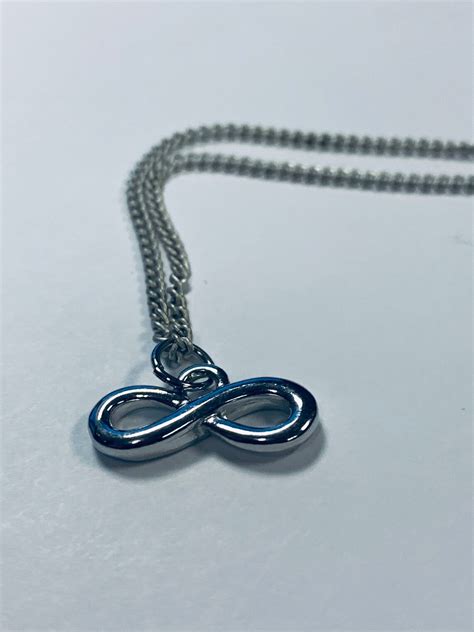 Silver Infinity Necklace Silver Infinity Necklace Minimalist - Etsy