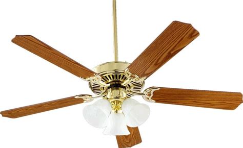 Three Light Polished Brass Ceiling Fan - Traditional - Ceiling Fans - by We Got Lites