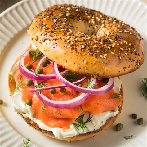 Smoked Salmon Bagels - Lemon Blossoms