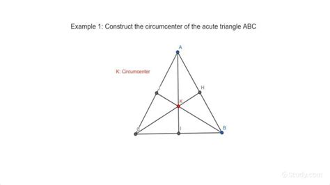 How to Construct the Circumcenter of a Triangle | Geometry | Study.com