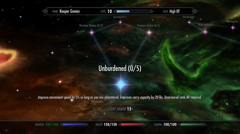 Unhindered - True Unarmored Skill Tree at Skyrim Nexus - mods and community