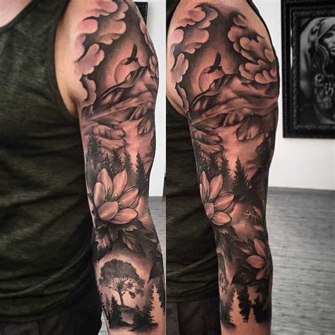 Top 63 Best Forest Sleeve Tattoo Ideas - [2021 Inspiration Guide]