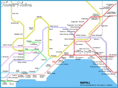 Naples Metro Map - TravelsFinders.Com