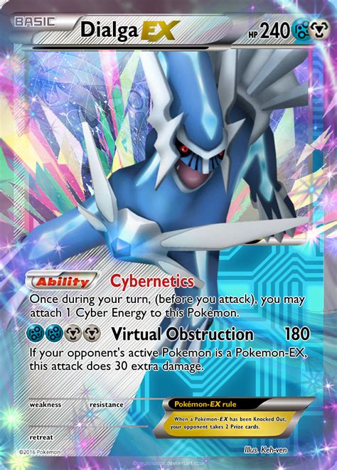 Dialga EX Custom Pokemon Card by KryptixDesigns on DeviantArt