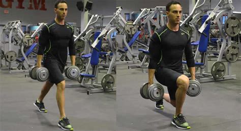 Dumbbell Lunges Exercise - The Optimal You