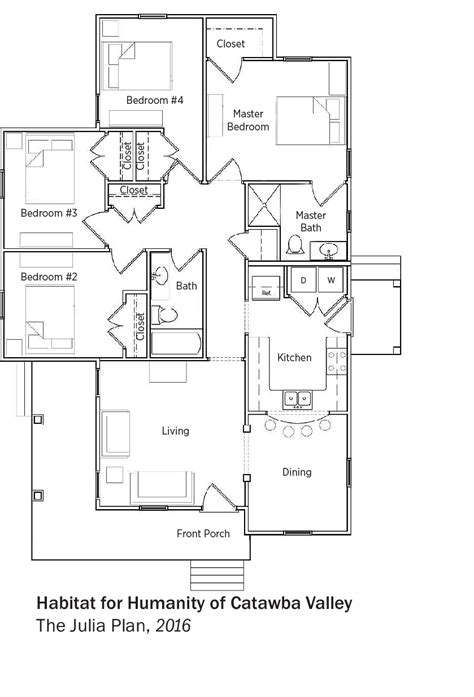 Habitat For Humanity Floor Plans 4 Bedroom - Carpet Vidalondon