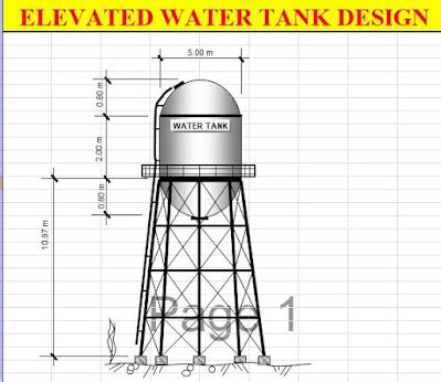 Elevated water tank design| elevated water tank | CIVIL WEBSITE