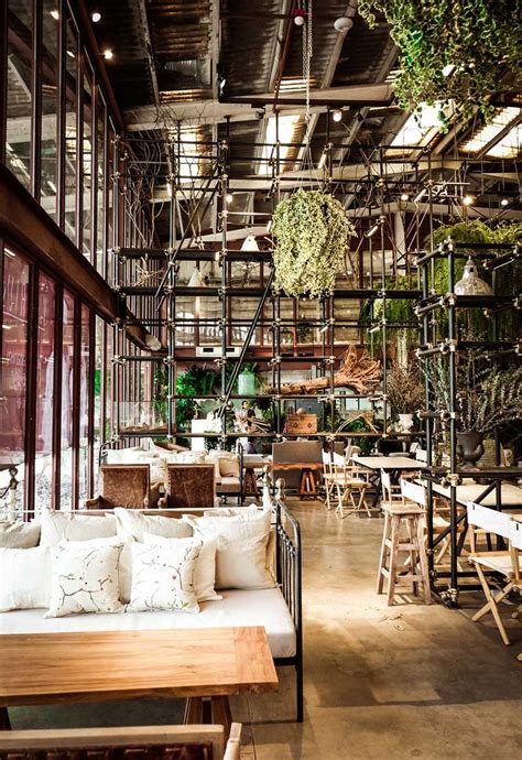 Restaurant design meets botanical warehouse in Bangkok