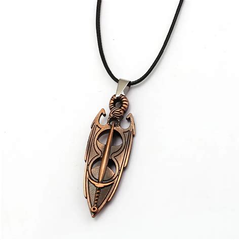 Game The Elder Scrolls 5 Skyrim Necklace Dawnguard Hearth Pendants Choker Colar Men Women Gift ...