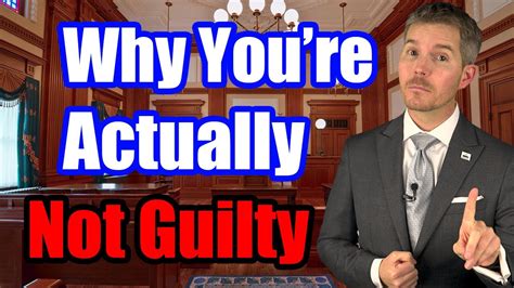 You're supposed to plead NOT GUILTY (even if you did it). - YouTube