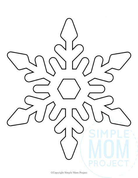 Easy Snowflake Cut Out Template