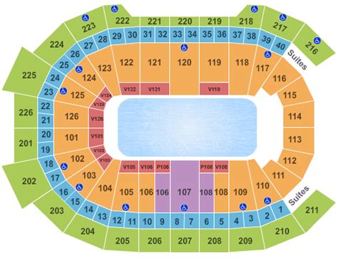 Giant Center Seating Map