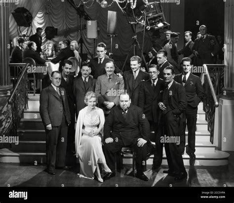 Alfred Hitchcock and cast, "The Thirty-Nine Steps" (1935)Gaumont File ...