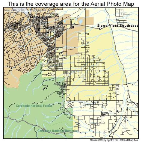 Aerial Photography Map of Sierra Vista Southeast, AZ Arizona