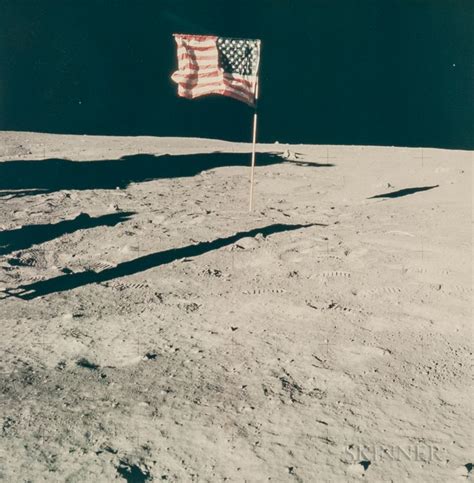 Buzz Aldrin Apollo 11 Moon Landing American Flag