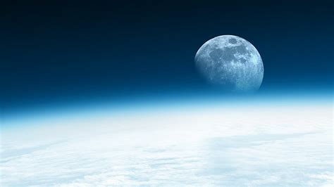 HD wallpaper: moon earth view could get outer space thread going 1366x768 Space Moons HD Art ...