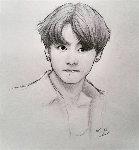 Resultado de imagen para jungkook | Jungkook drawing, Bts drawings ...