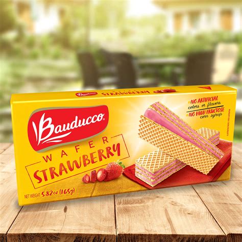 Bauducco Wafer Cookies - Enriched with Chocolate, Vanilla & Strawberry - Delicious & Crispy ...