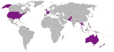 Member countries of SEATO - The Cold War Years