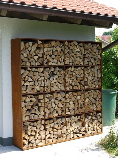 16 Contemporary Firewood Storage Ideas - Top Dreamer