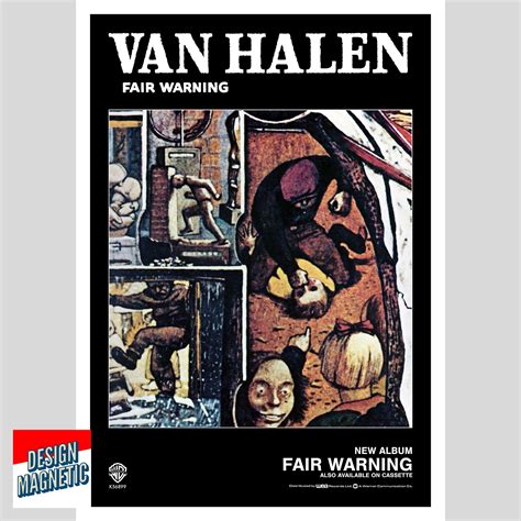 Van Halen Band Fair Warning Album Poster | Etsy