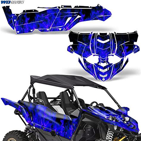 Yamaha YXZ1000R YXZ1000 Graphic Kit Decal Sticker SXS UTV Accessories Parts YXZ 1000 R FLAMES ...