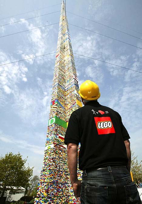 The world's tallest Lego tower which took 500,000 bricks to build | Daily Mail Online