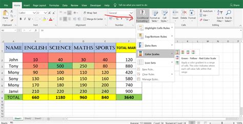 COLOR SCALE In Conditional Formatting - Excel-Help