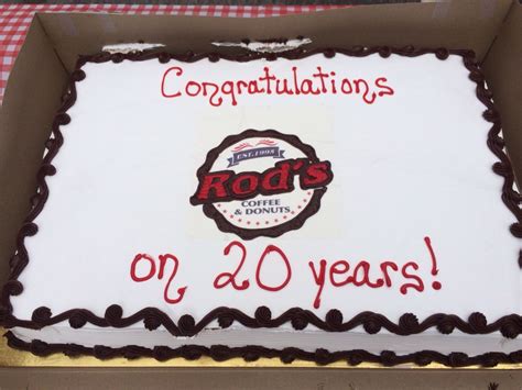 Our 20 year anniversary cake! I am so proud of our family to make this milestone! Thanks to all ...